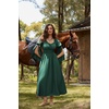 image:imageScarlet Darkness Renaissance Costume Women Peasant Medieval Maxi DressGreen