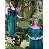 image:imageScarlet Darkness Renaissance Costume Women Peasant Medieval Maxi DressGreen