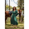 image:imageScarlet Darkness Renaissance Costume Women Peasant Medieval Maxi DressGreen