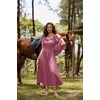 image:imageScarlet Darkness Renaissance Costume Women Peasant Medieval Maxi DressPink