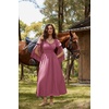 image:imageScarlet Darkness Renaissance Costume Women Peasant Medieval Maxi DressPink
