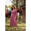 image:imageScarlet Darkness Renaissance Costume Women Peasant Medieval Maxi DressPink