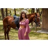 image:imageScarlet Darkness Renaissance Costume Women Peasant Medieval Maxi DressPink