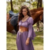 image:imageScarlet Darkness Renaissance Costume Women Peasant Medieval Maxi DressPurple