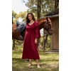 image:imageScarlet Darkness Renaissance Costume Women Peasant Medieval Maxi DressRed
