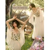 image:imageScarlet Darkness Renaissance Costume Women Peasant Medieval Maxi DressWhite