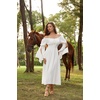 image:imageScarlet Darkness Renaissance Costume Women Peasant Medieval Maxi DressWhite