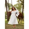 image:imageScarlet Darkness Renaissance Costume Women Peasant Medieval Maxi DressWhite