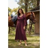 image:imageScarlet Darkness Renaissance Costume Women Peasant Medieval Maxi DressWine Red