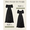 image:imageScarlet Darkness Renaissance Dress Women Corset Medieval Pirate CostumeBlack
