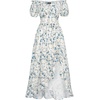 image:imageScarlet Darkness Renaissance Dress Women Corset Medieval Pirate CostumeBlue Floral
