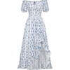 image:imageScarlet Darkness Renaissance Dress Women Corset Medieval Pirate CostumeBlue Flower
