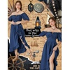 image:imageScarlet Darkness Renaissance Dress Women Corset Medieval Pirate CostumeDark Blue