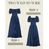 image:imageScarlet Darkness Renaissance Dress Women Corset Medieval Pirate CostumeDark Blue
