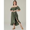 image:imageScarlet Darkness Renaissance Dress Women Corset Medieval Pirate CostumeLight Green