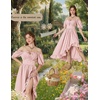 image:imageScarlet Darkness Renaissance Dress Women Corset Medieval Pirate CostumePink