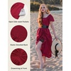 image:imageScarlet Darkness Renaissance Dress Women Corset Medieval Pirate CostumeRed