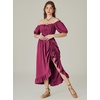 image:imageScarlet Darkness Renaissance Dress Women Corset Medieval Pirate CostumeRose Red
