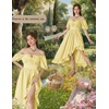 image:imageScarlet Darkness Renaissance Dress Women Corset Medieval Pirate CostumeYellow