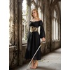 image:imageScarlet Darkness Renaissance Dress Women Corset Peasant Witch CostumeBlack