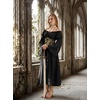 image:imageScarlet Darkness Renaissance Dress Women Corset Peasant Witch CostumeBlack