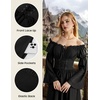 image:imageScarlet Darkness Renaissance Dress Women Corset Peasant Witch CostumeBlack