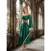 image:imageScarlet Darkness Renaissance Dress Women Corset Peasant Witch CostumeDark Green