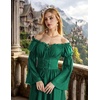 image:imageScarlet Darkness Renaissance Dress Women Corset Peasant Witch CostumeDark Green