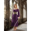 image:imageScarlet Darkness Renaissance Dress Women Corset Peasant Witch CostumeDeep Purple