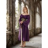 image:imageScarlet Darkness Renaissance Dress Women Corset Peasant Witch CostumeDeep Purple