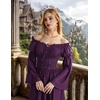 image:imageScarlet Darkness Renaissance Dress Women Corset Peasant Witch CostumeDeep Purple