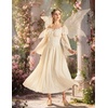 image:imageScarlet Darkness Renaissance Dress Women Corset Peasant Witch CostumeOyster White