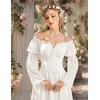 image:imageScarlet Darkness Renaissance Dress Women Corset Peasant Witch CostumeWhite