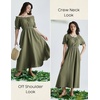 image:imageScarlet Darkness Renaissance Dress Women Fairy Peasant Medieval CostumeOlive Green