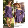 image:imageScarlet Darkness Renaissance Dress Women Off Shoulder Pirate Fairy CostumePurple