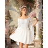 image:imageScarlet Darkness Renaissance Dress Women Off Shoulder Pirate Fairy CostumeWhite