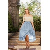 image:imageScarlet Darkness Renaissance Midi Skirt Asymmetrical Summer Flowy SkirtsLight Blue