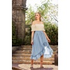 image:imageScarlet Darkness Renaissance Midi Skirt Asymmetrical Summer Flowy SkirtsLight Blue