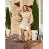 image:imageScarlet Darkness Renaissance Shirt Women Long Sleeve V Neck Peasant TopsBeige