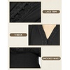 image:imageScarlet Darkness Renaissance Shirt Women Long Sleeve V Neck Peasant TopsBlack