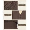 image:imageScarlet Darkness Renaissance Shirt Women Long Sleeve V Neck Peasant TopsChocolate