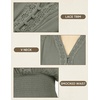 image:imageScarlet Darkness Renaissance Shirt Women Long Sleeve V Neck Peasant TopsMoss Grey