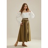 image:imageScarlet Darkness Renaissance Shirt Women Off Shoulder Bell Sleeve Tops Pirate Peasant BlouseWhite