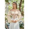 image:imageScarlet Darkness Renaissance Shirt Women Pirate Peasant Off Shoulder TopsApricot