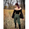 image:imageScarlet Darkness Renaissance Shirt Women Pirate Peasant Off Shoulder TopsBlack