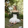 image:imageScarlet Darkness Renaissance Shirt Women Pirate Peasant Off Shoulder TopsDark Olive Green