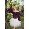 image:imageScarlet Darkness Renaissance Shirt Women Pirate Peasant Off Shoulder TopsDark Purple