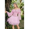 image:imageScarlet Darkness Renaissance Shirt Women Pirate Peasant Off Shoulder TopsLight Pink