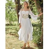 image:imageScarlet Darkness Renaissance Shirt Women Pirate Peasant Off Shoulder TopsWhite