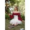 image:imageScarlet Darkness Renaissance Shirt Women Pirate Peasant Off Shoulder TopsWine